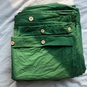 Queen duvet cover 90x90 forest green